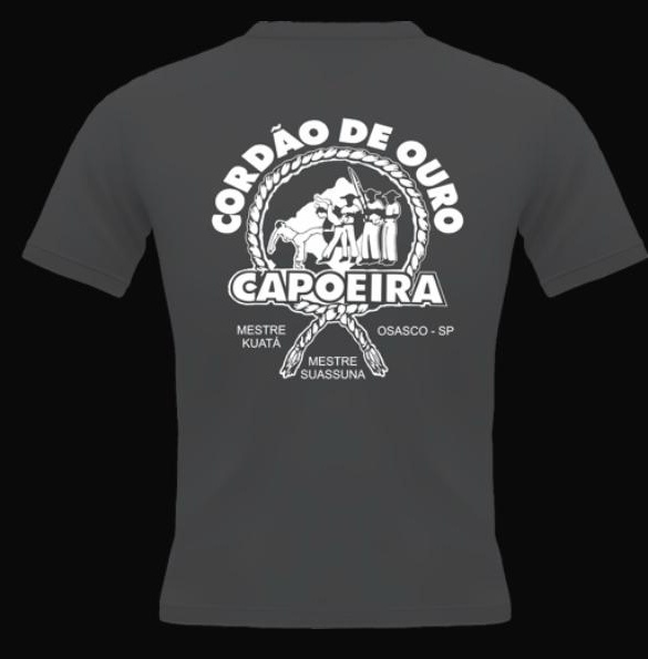 Camiseta cinza — costas